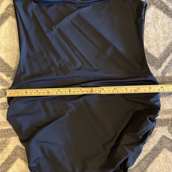 Lulus Black NWOT two piece scrunched skirt set Sz L - Picture 11 of 13